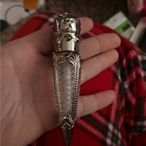 Silver and Clear Decorative Lipstick